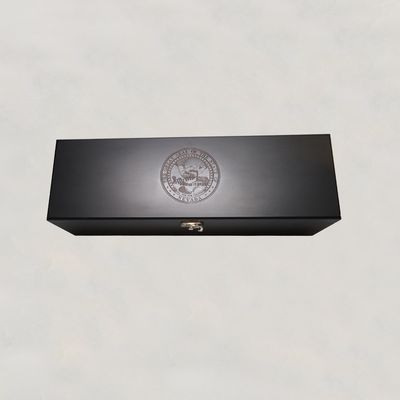State Seal Wine Box w/ Tools - Black