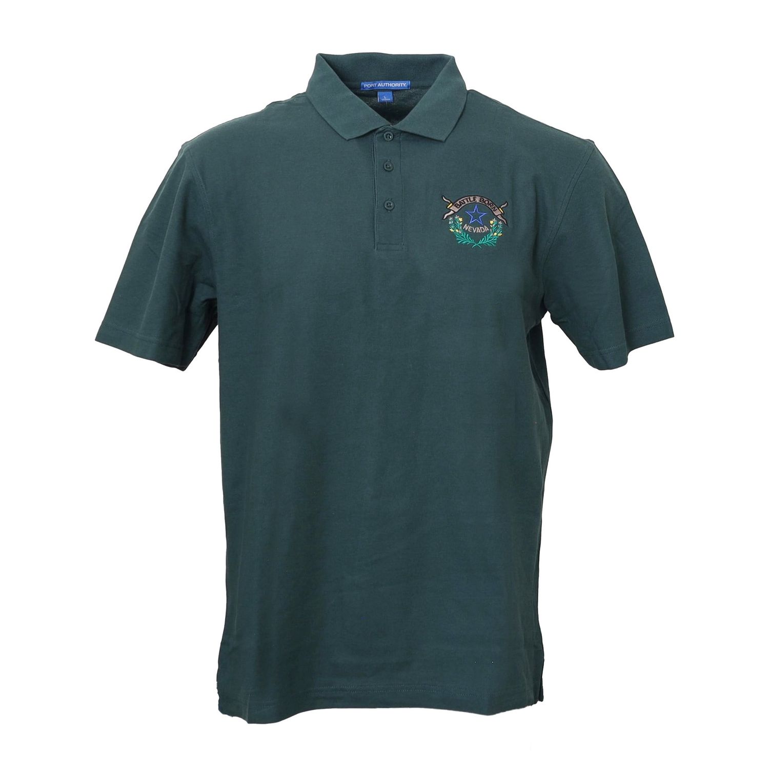 Battle Born Stain Release Polo - Dark Green, Size: Small