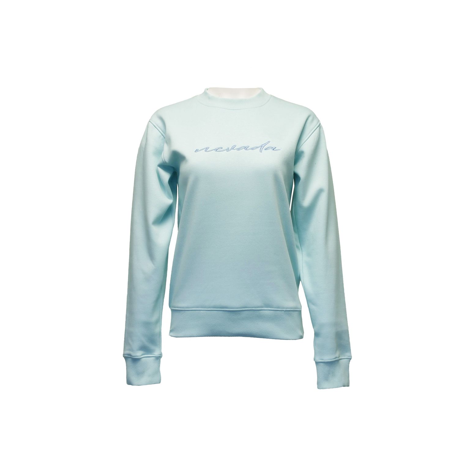 Nevada Script Pullover Sweater | Sea Blue