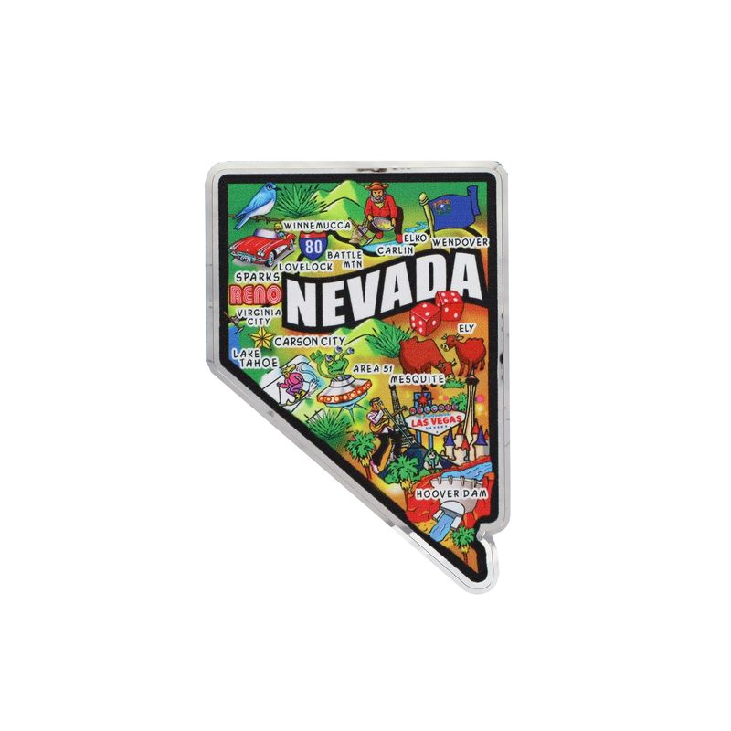 Nevada Hoover Dam Chrome Sticker