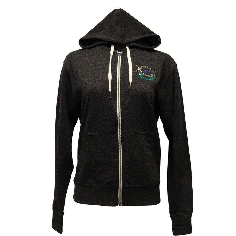 Battle Born Full-Zip Sweatshirt | Charcoal Gray