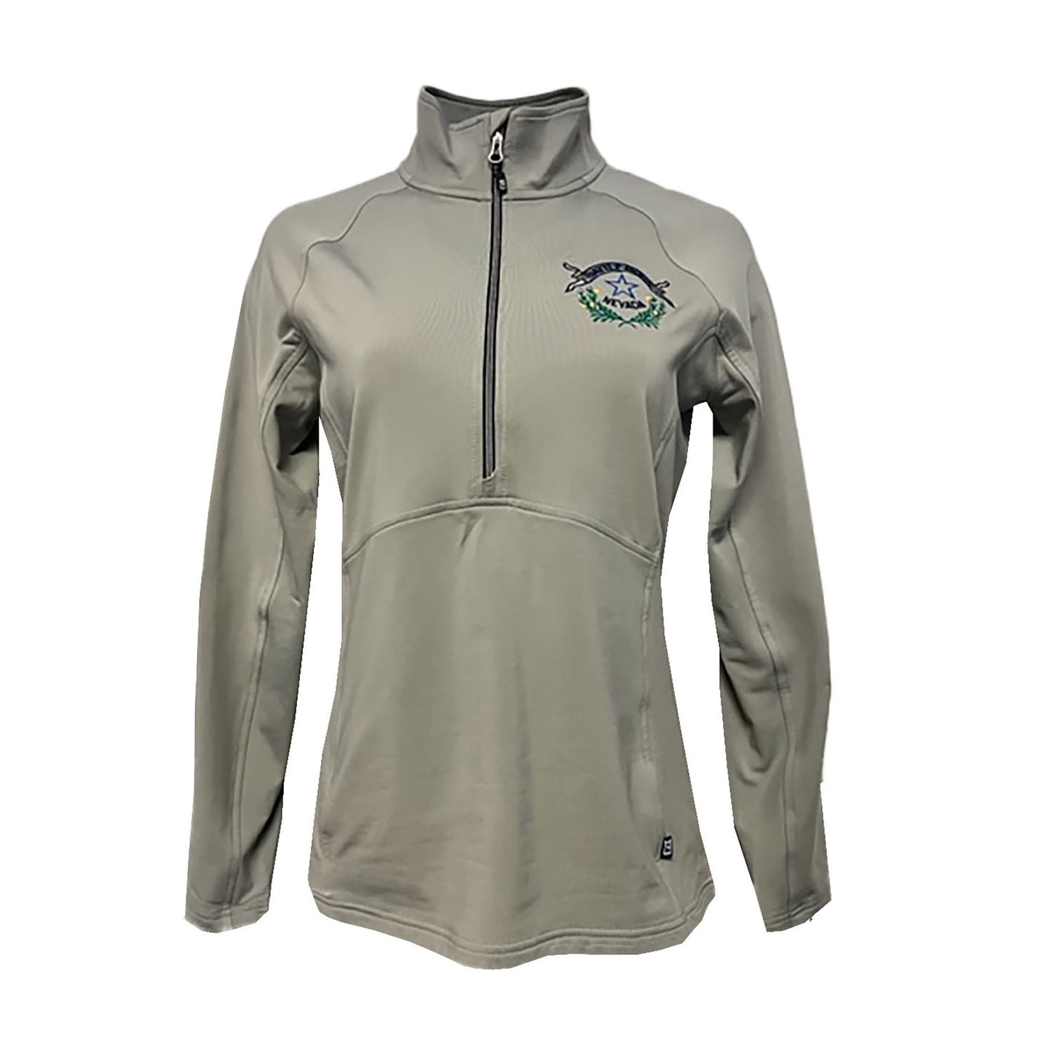 Battle Born Stretch Half-Zip Pullover | Polished Gray, Size: XSmall