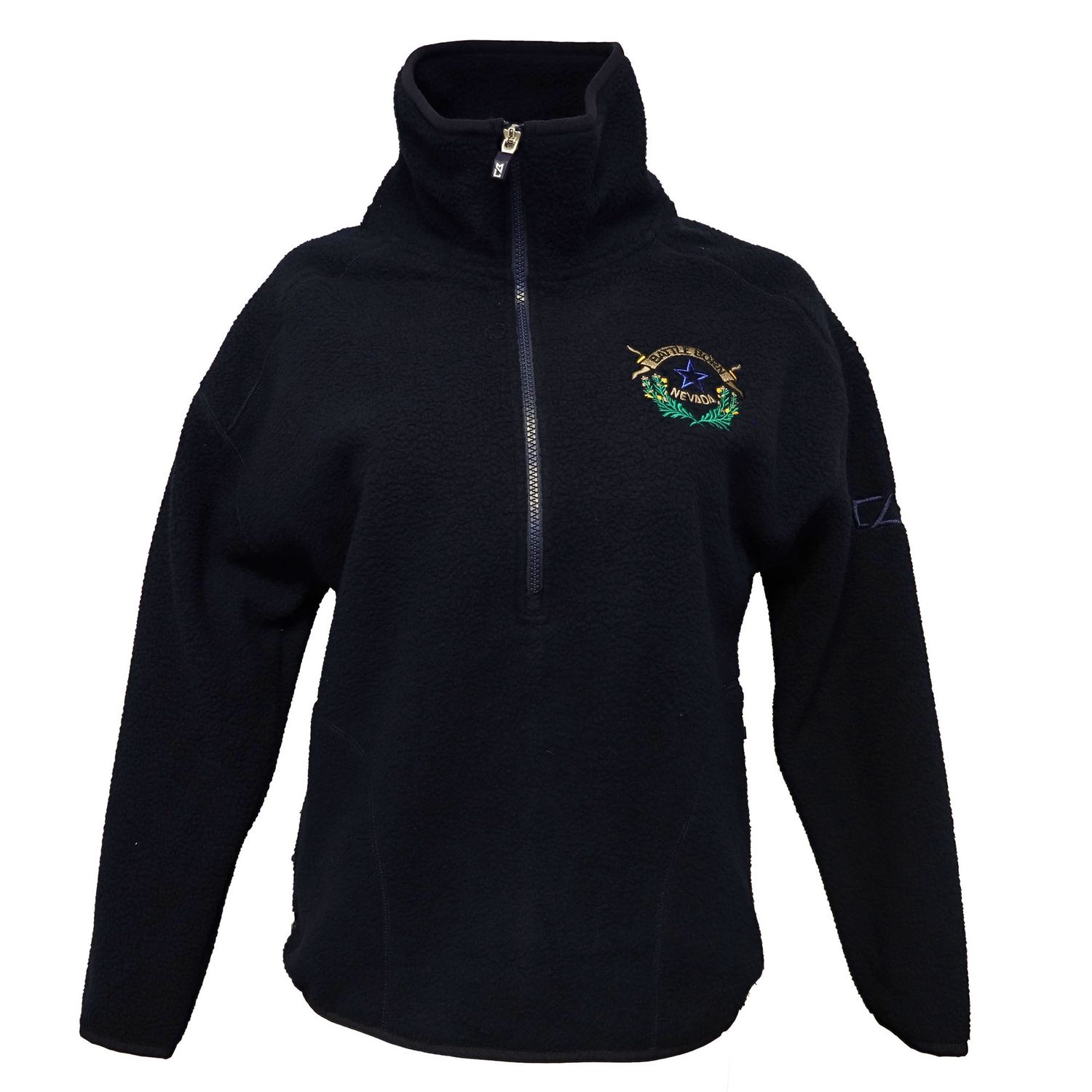 Battle Born Sherpa Half-Zip Pullover| Navy, Size: Small