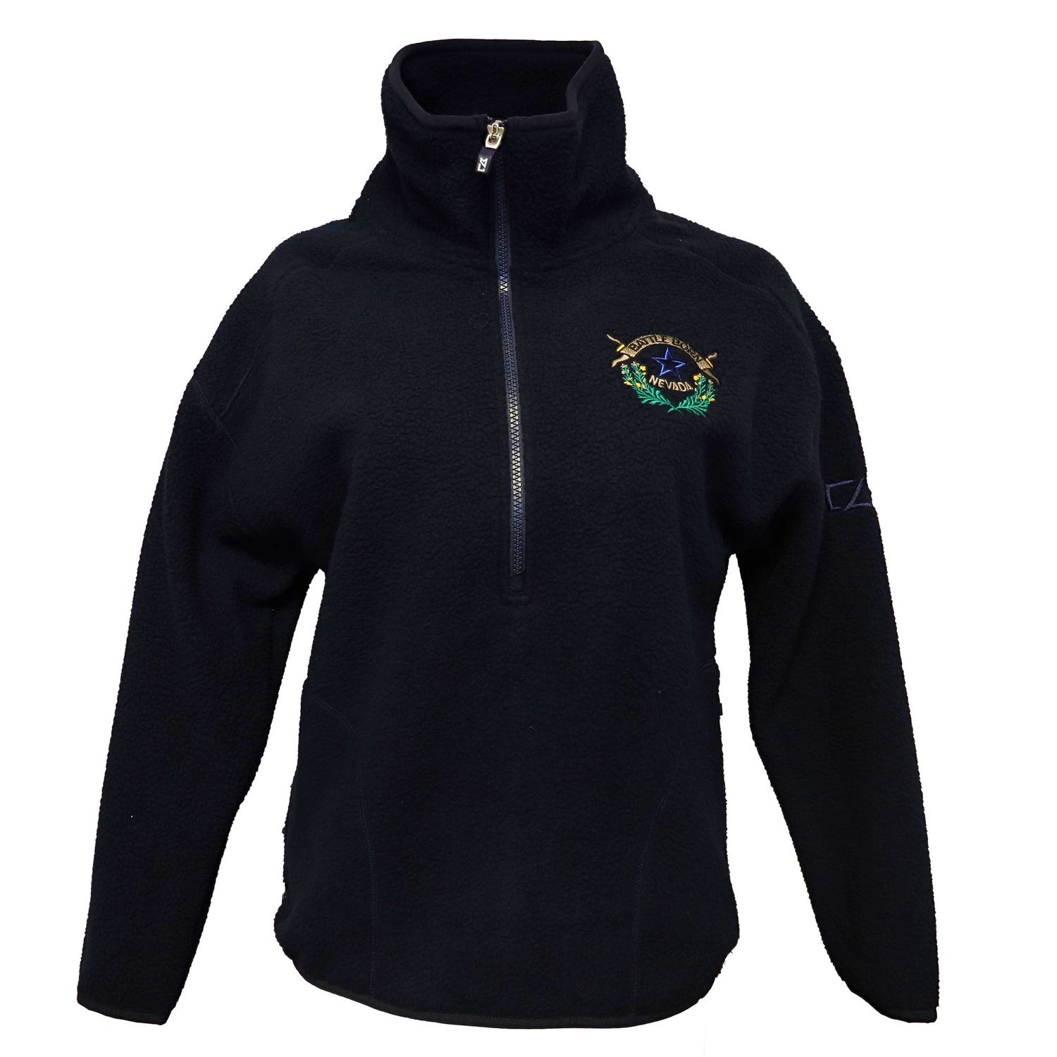 Battle Born Sherpa Half-Zip Pullover| Navy, Size: Small