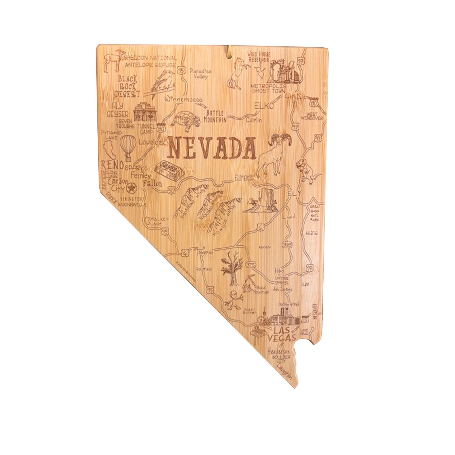 Nevada Destination Bamboo Board