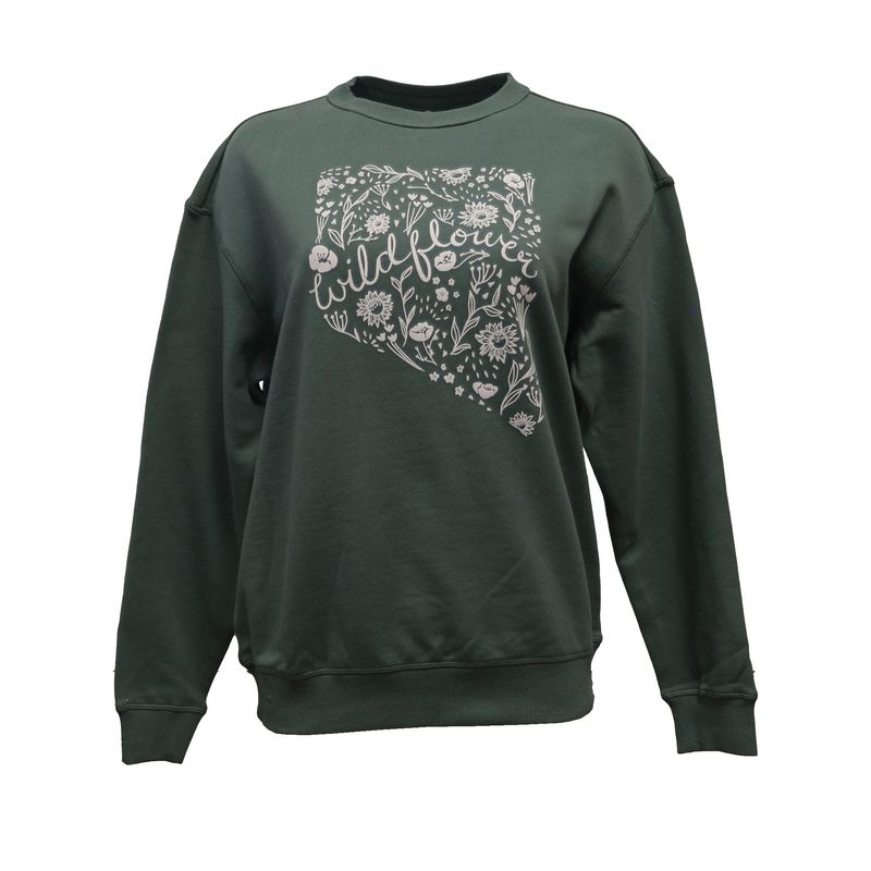 Nevada Wildflower Sage Green Pullover