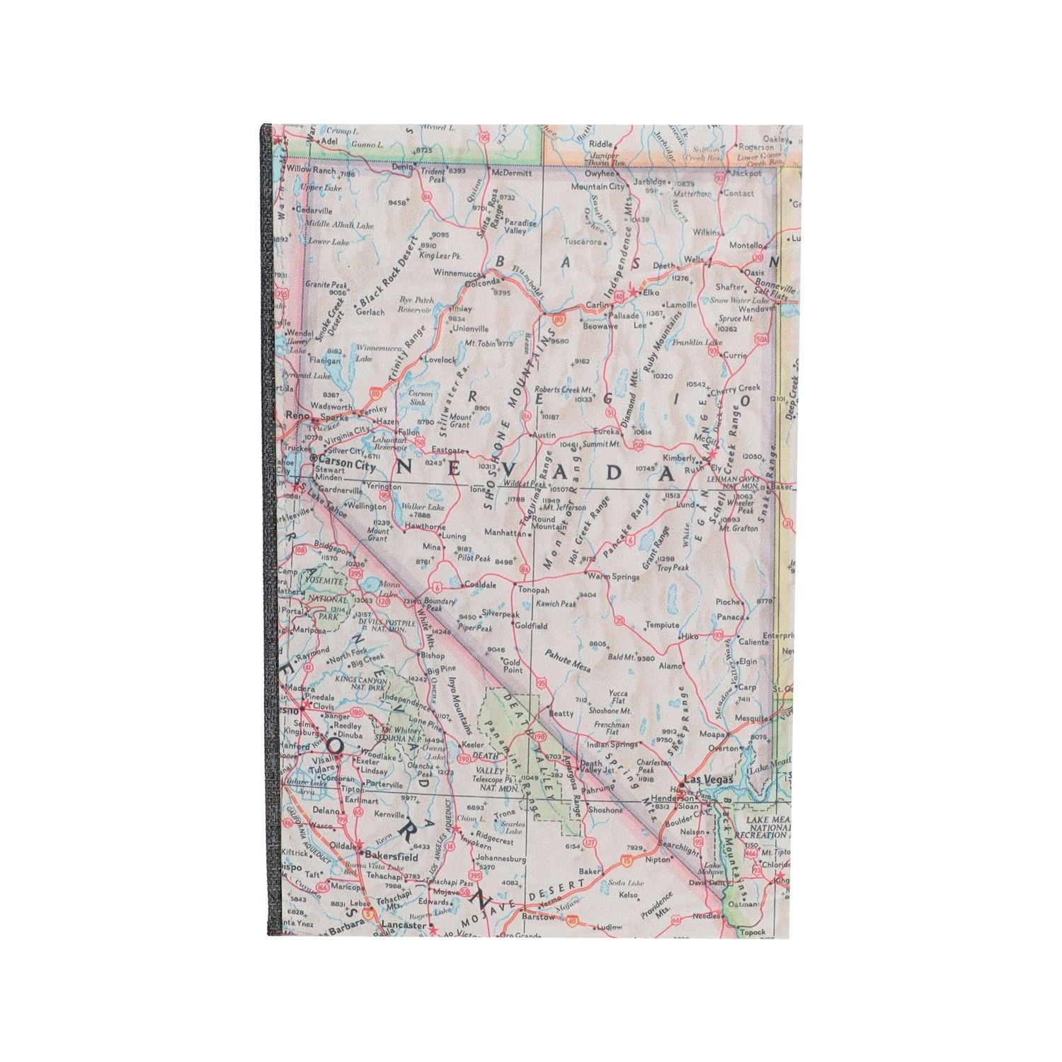 Journal with Map, Location: Nevada