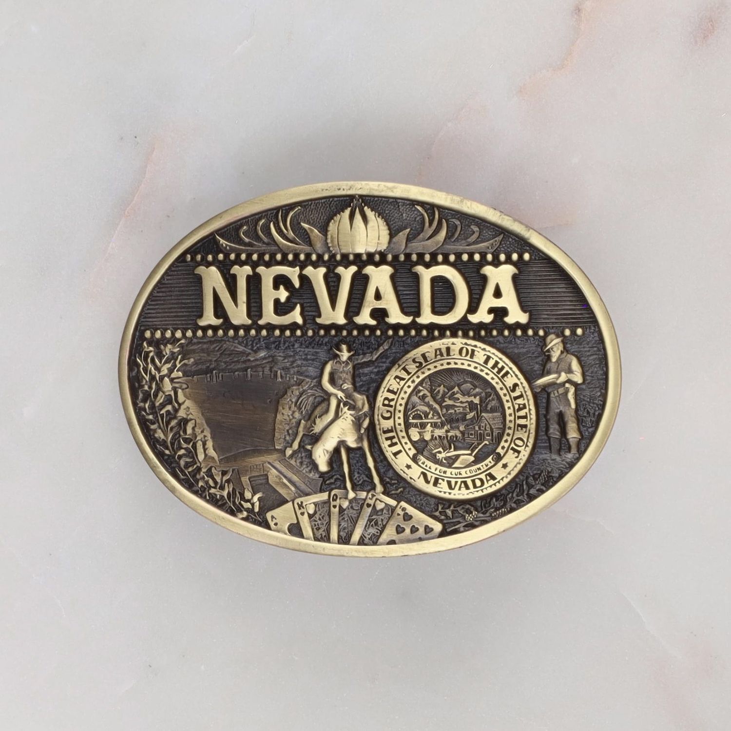 Nevada Heritage Belt Buckle