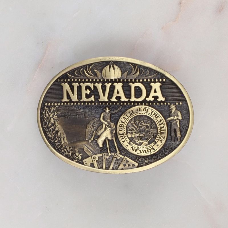 Nevada Heritage Belt Buckle