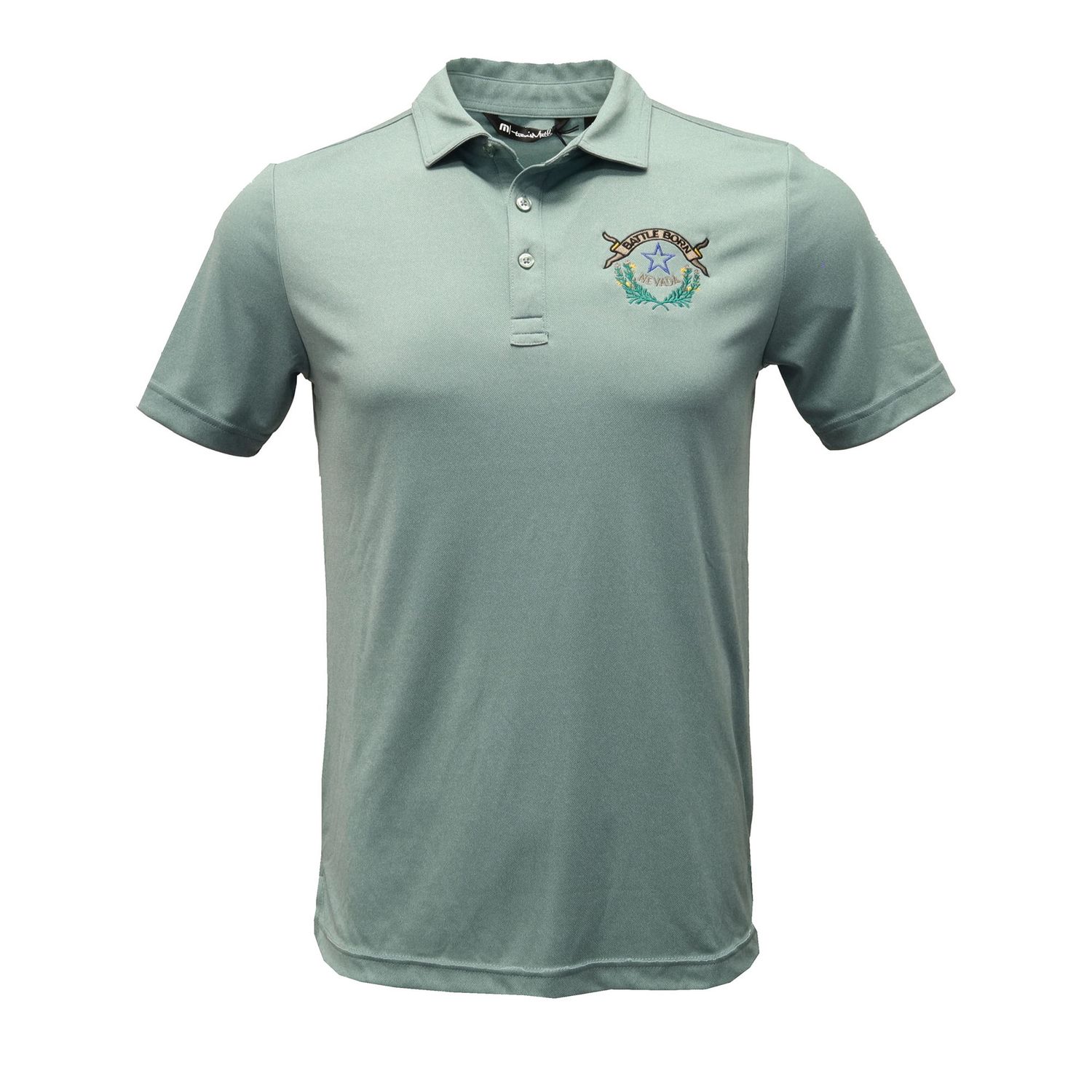 Battle Born Performance Polo | Heather Green, Size: Small
