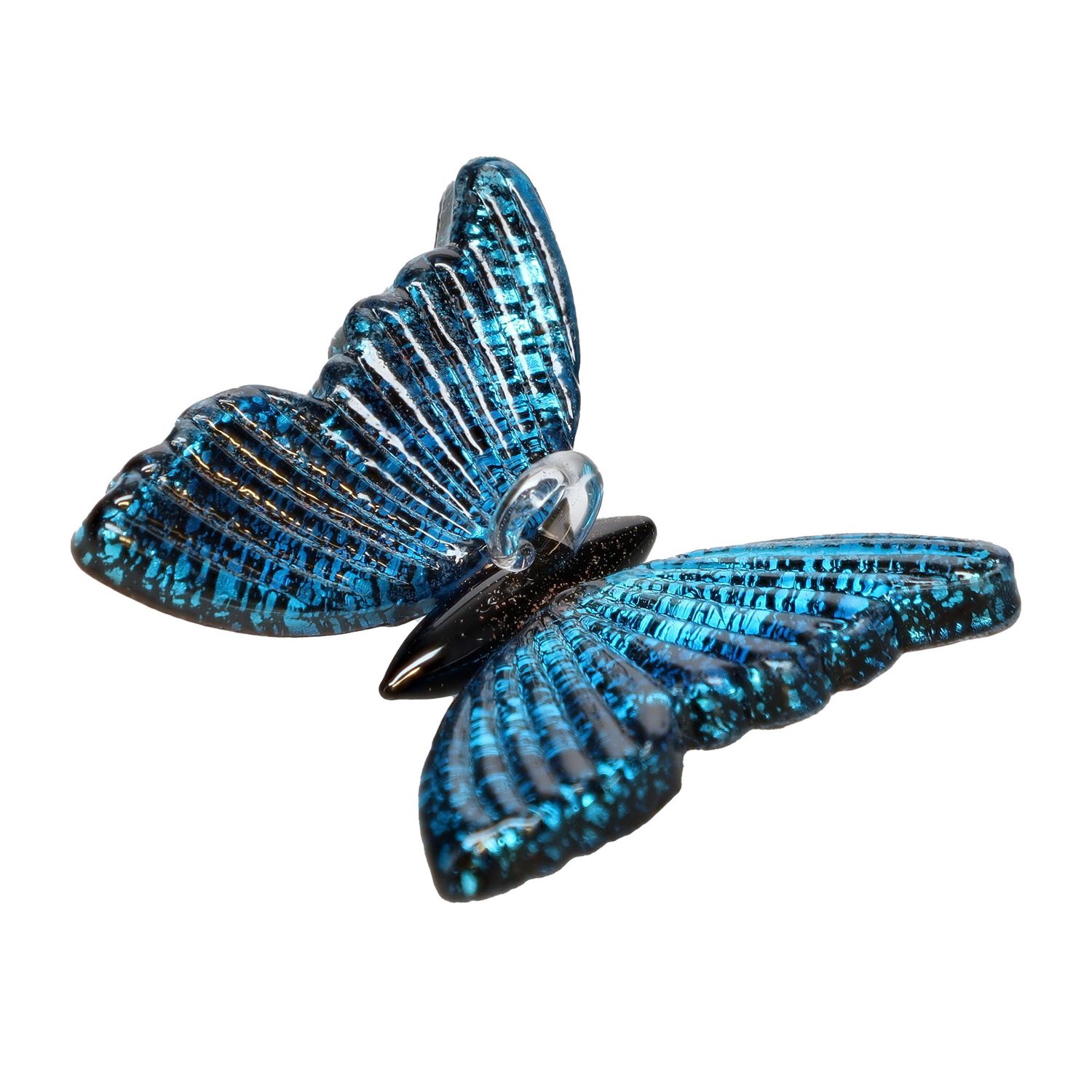 Blue Butterfly - Glass Ornament