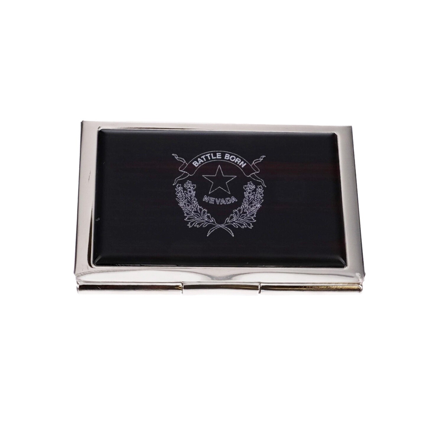 Battle Born Card Case w/ Wooden Acrylic Lid