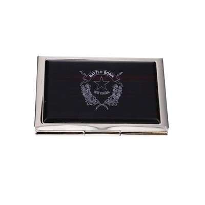 Battle Born Card Case w/ Wooden Acrylic Lid