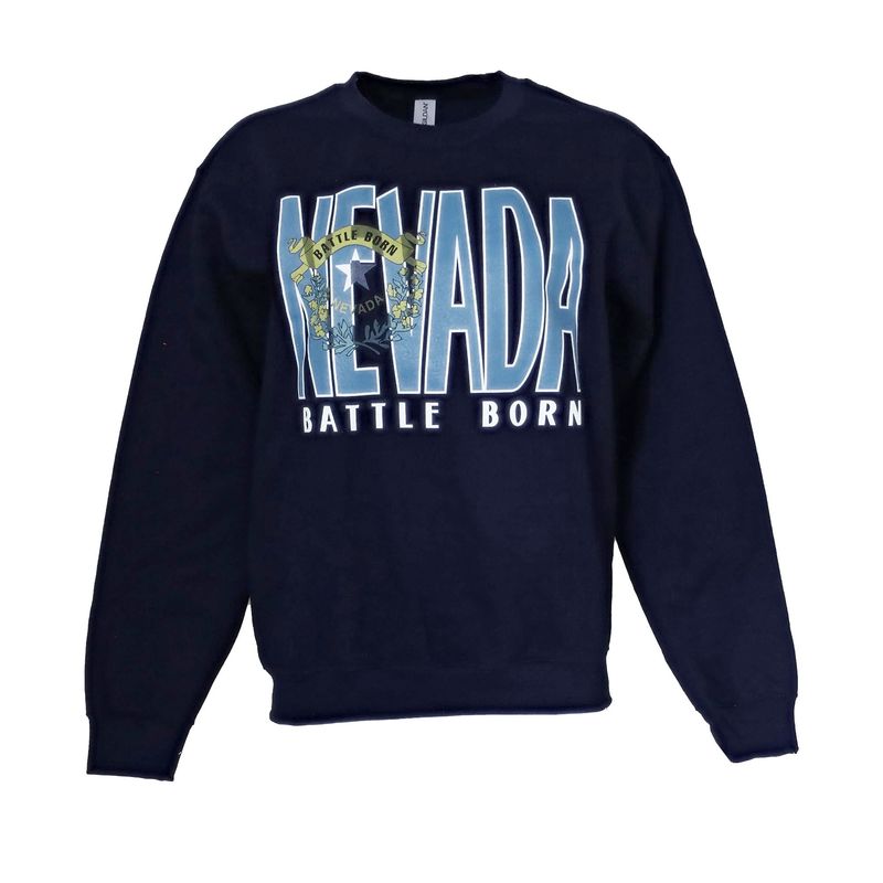 Nevada Battle Born Crew Sweatshirt | Navy