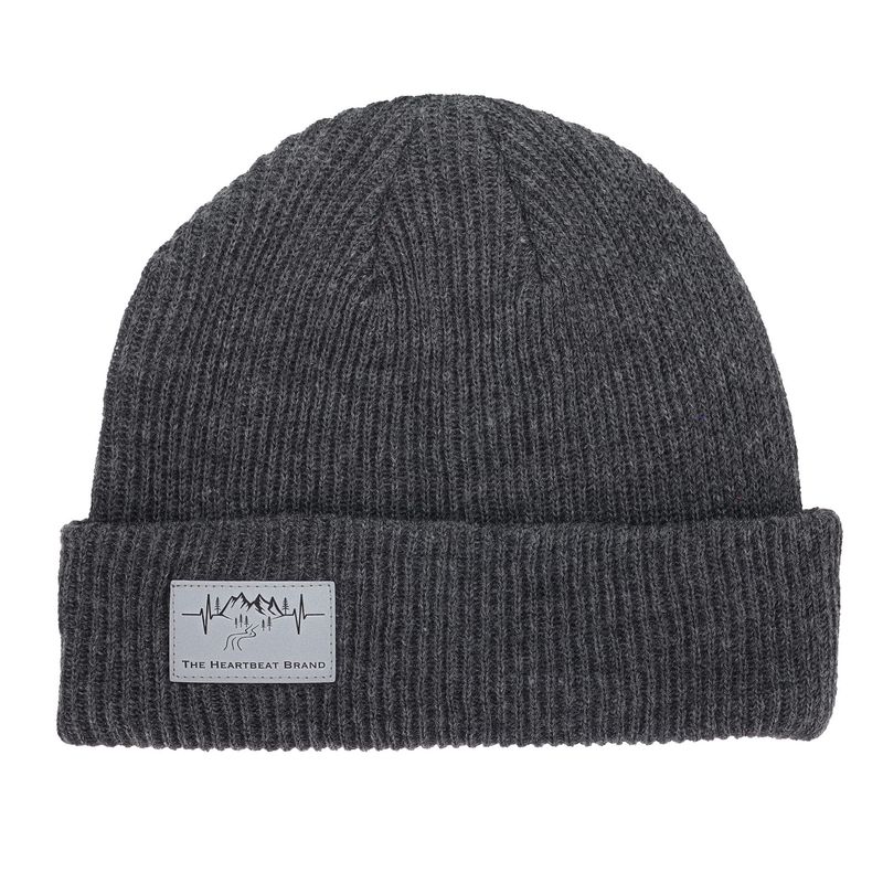 Cuffed Mountains Beanie - Charcoal