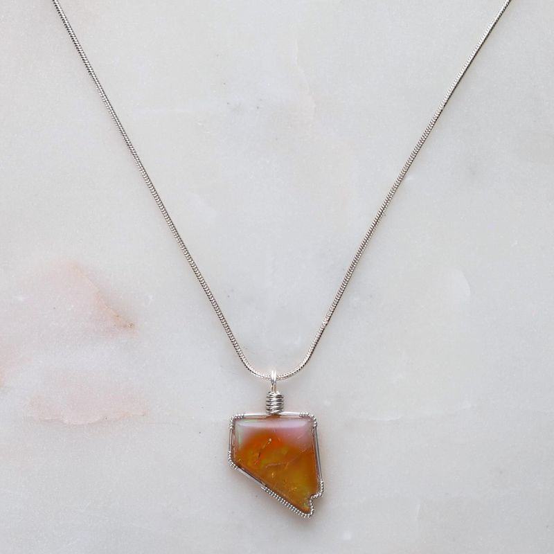 Nevada Shaped Necklace | Opal
