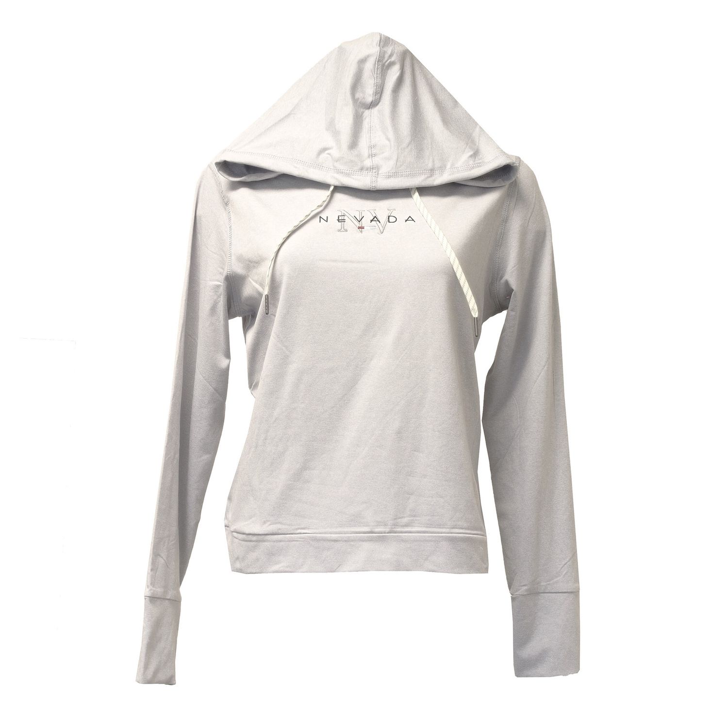 Women's Hooded Nevada Pullover | Heather Light Grey, Size: Small