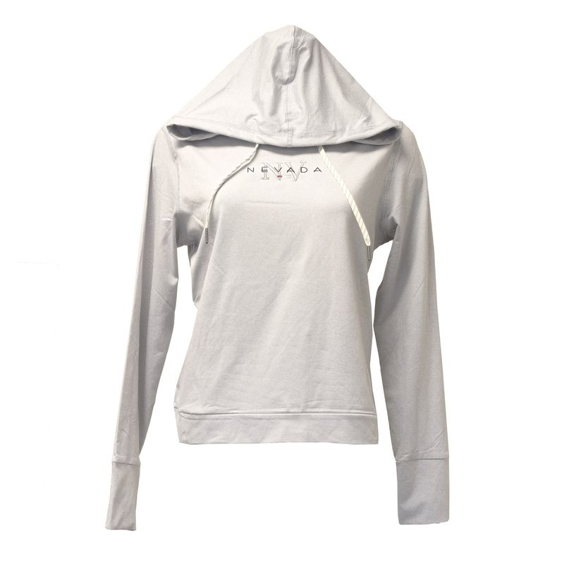 Women's Hooded Nevada Pullover | Heather Light Grey