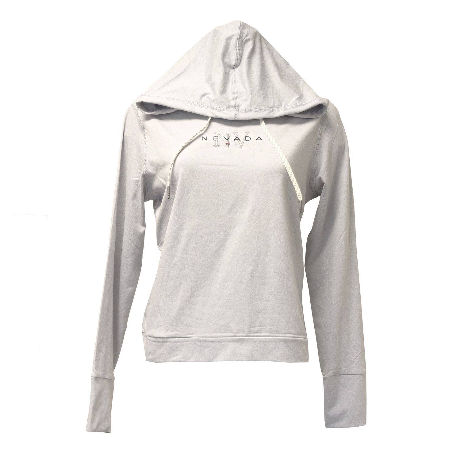 Women's Hooded Nevada Pullover | Heather Light Grey, Size: Small