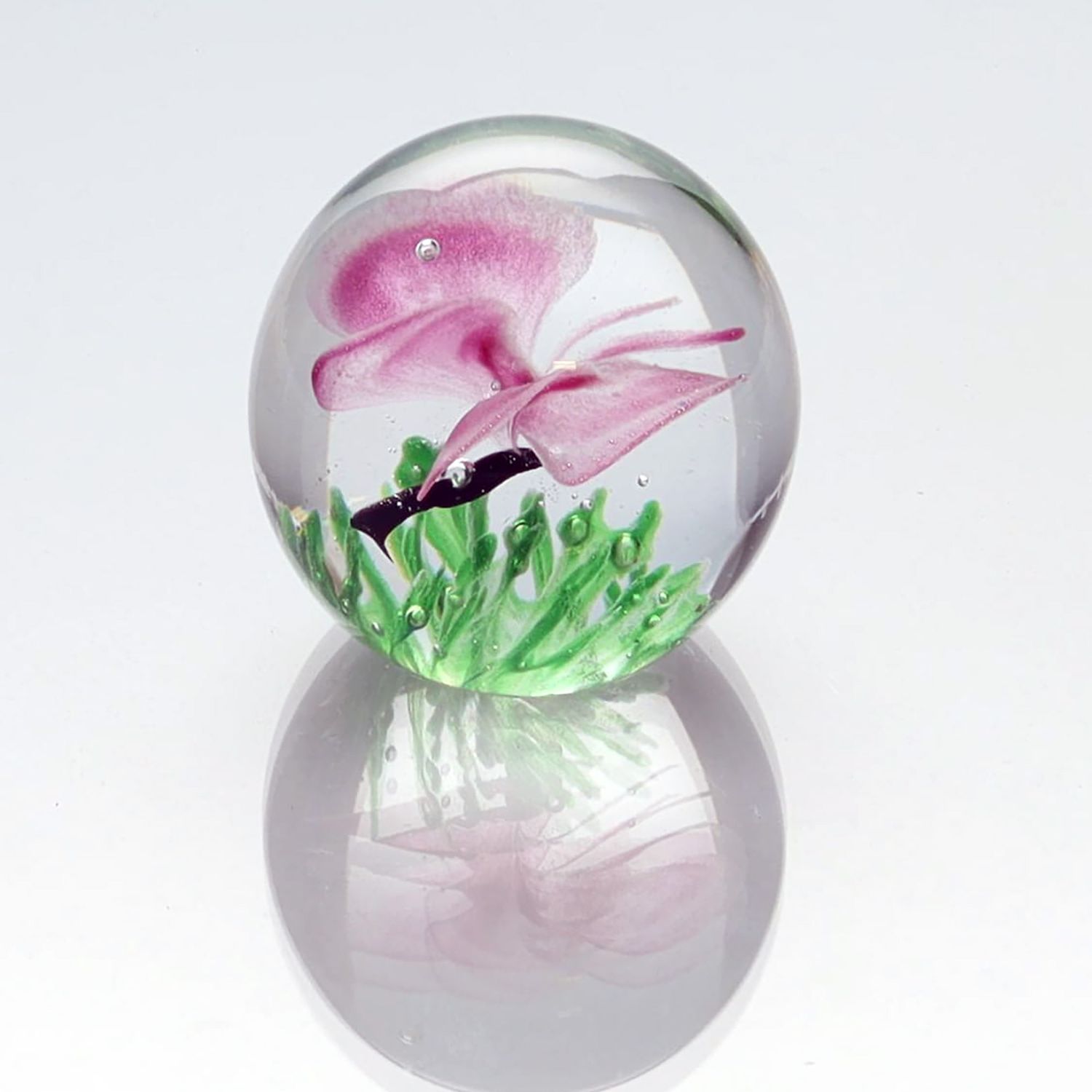 Pink Glow Butterfly, Small Paperweight