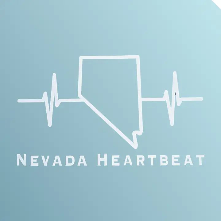 Nevada Heartbeat Vinyl Sticker