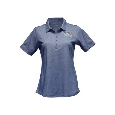 Women's Polo | Heather Aegean Blue