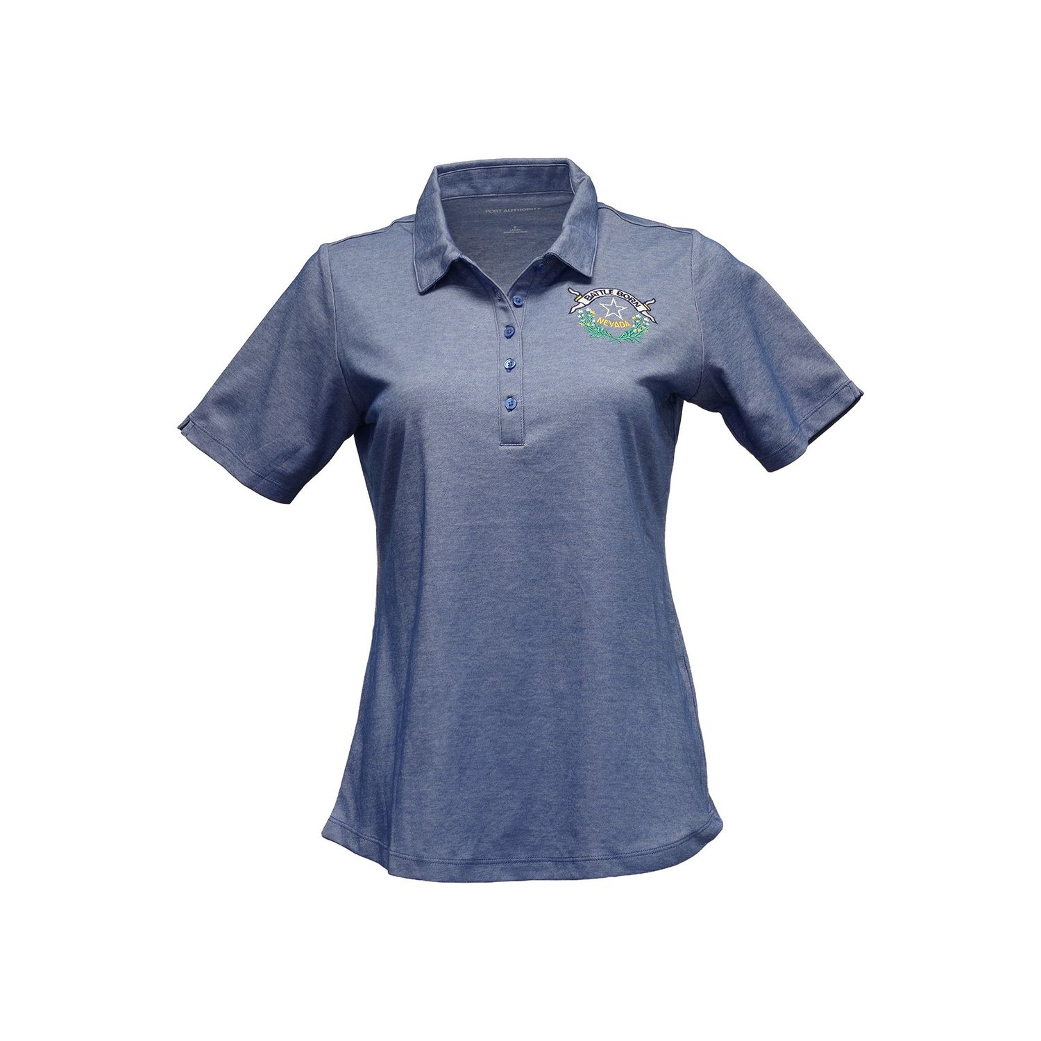 Women's Polo | Heather Aegean Blue, Size: Small