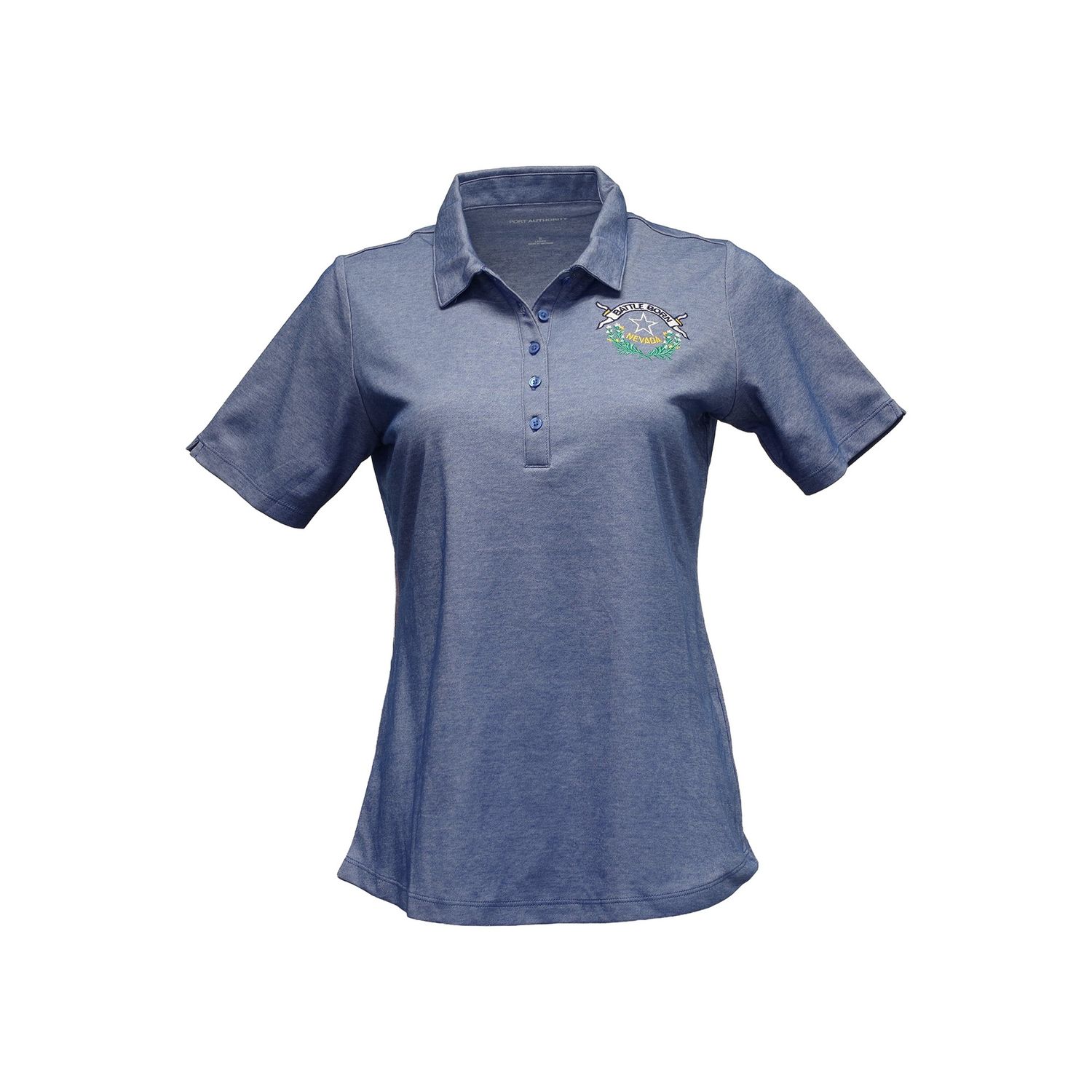 Women's Polo | Heather Aegean Blue, Size: Small
