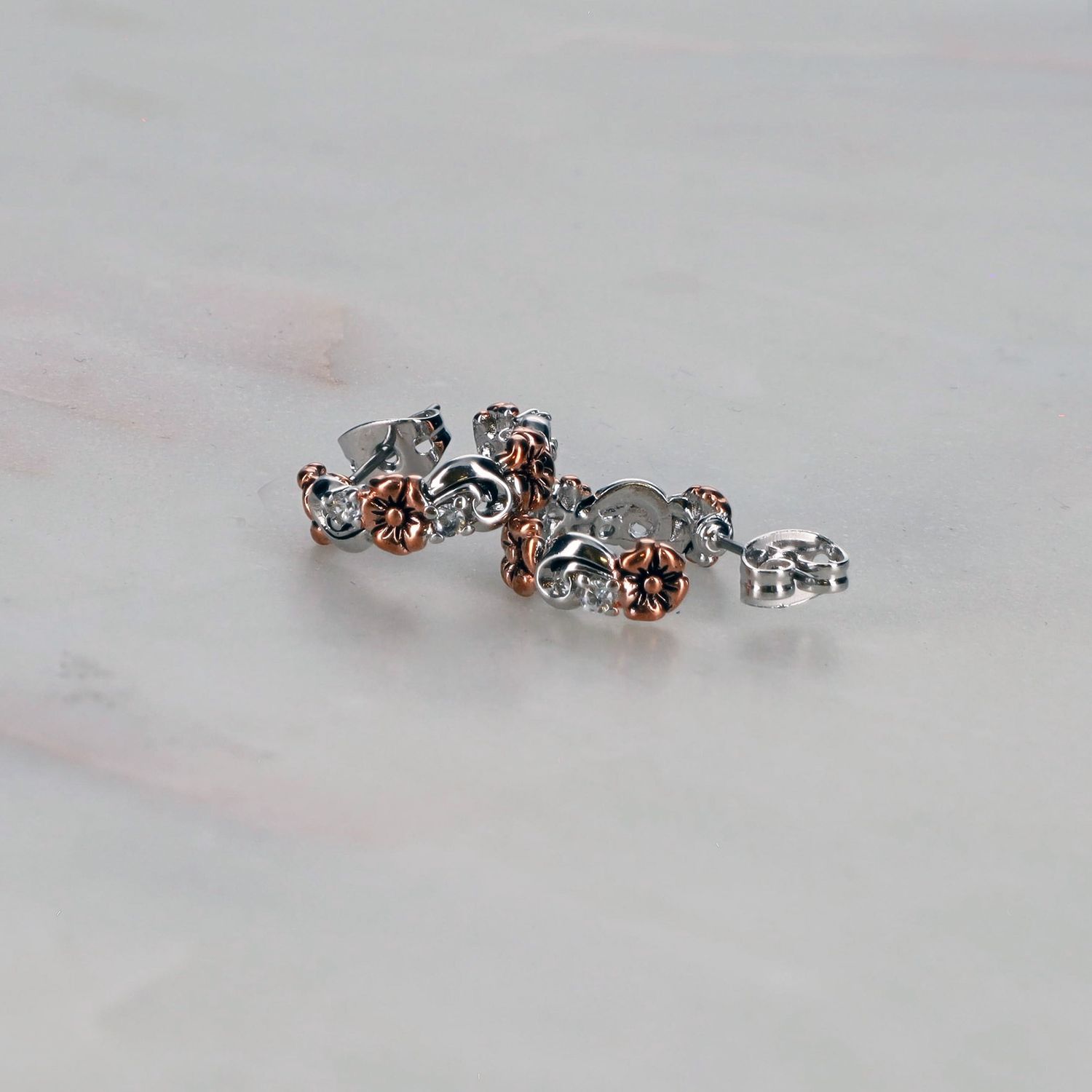 Wildflower Elegance Hoop Earrings