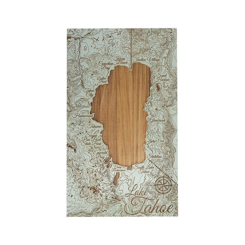Lake Tahoe Map - Engraved
