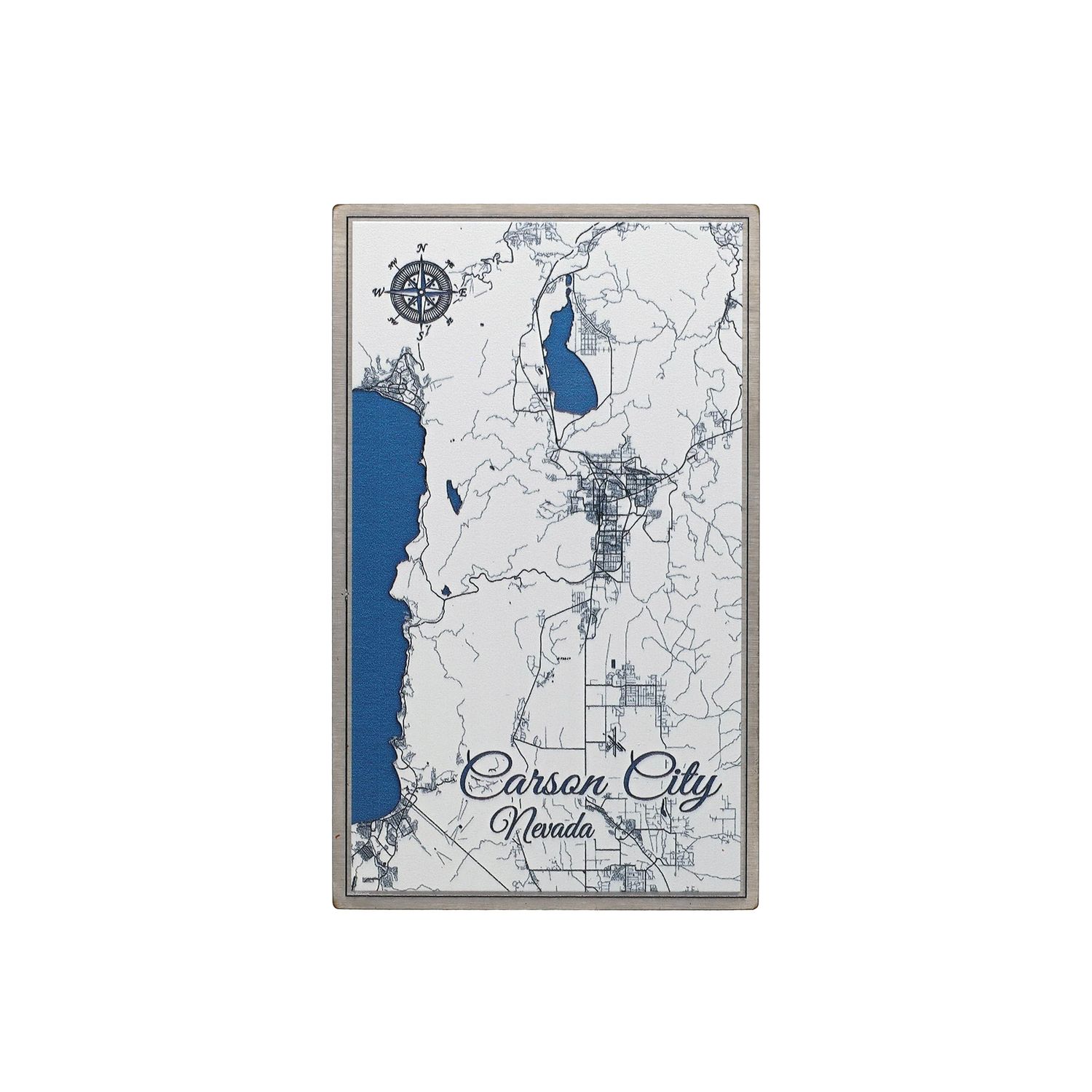 Carson City Metal Map - Micro