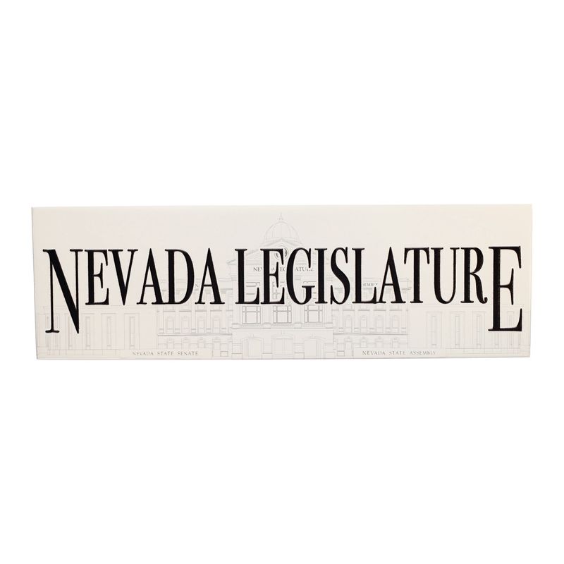 Nevada Legislature Sign w/ Building