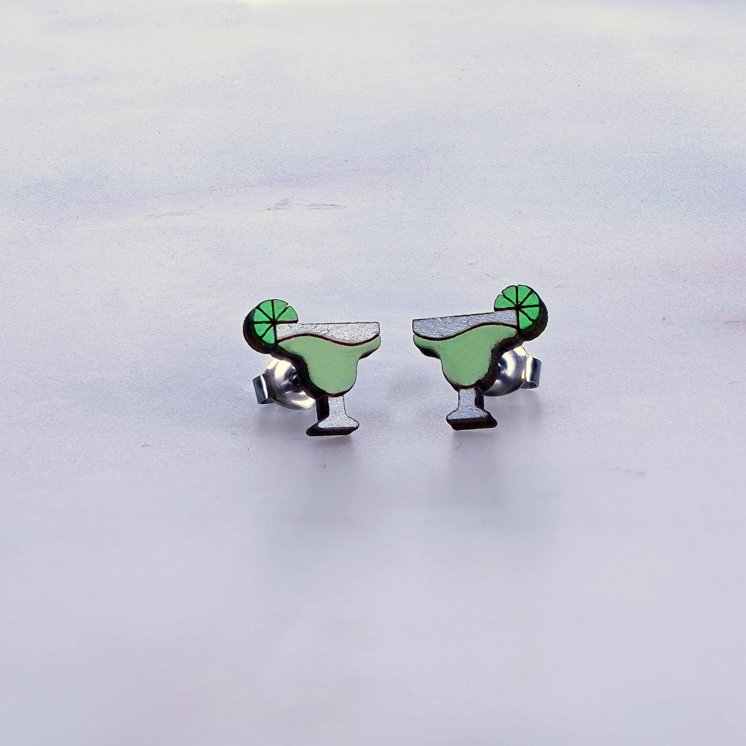Margarita Wood Stud Earring