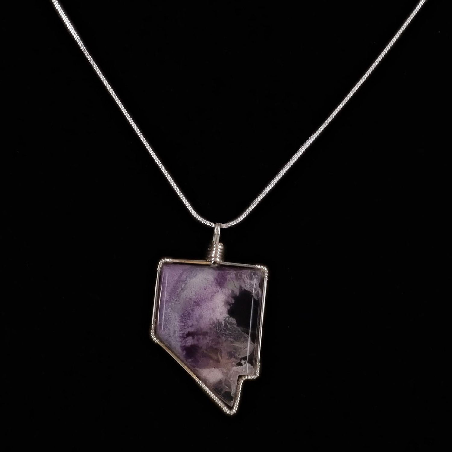 Nevada Shaped Fluorite Necklace