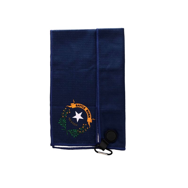 Battle Born Magnetic Golf Towel - Navy