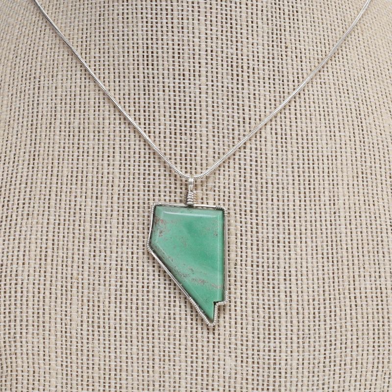 Nevada Turquoise Pendant | Green Tree