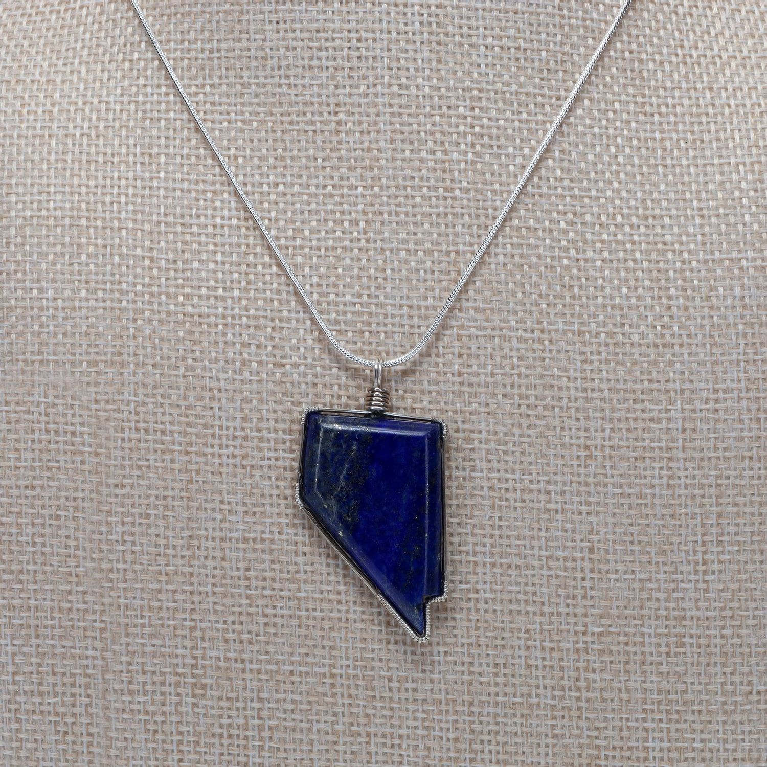 Nevada Shaped Necklace | Lapis Lazuli