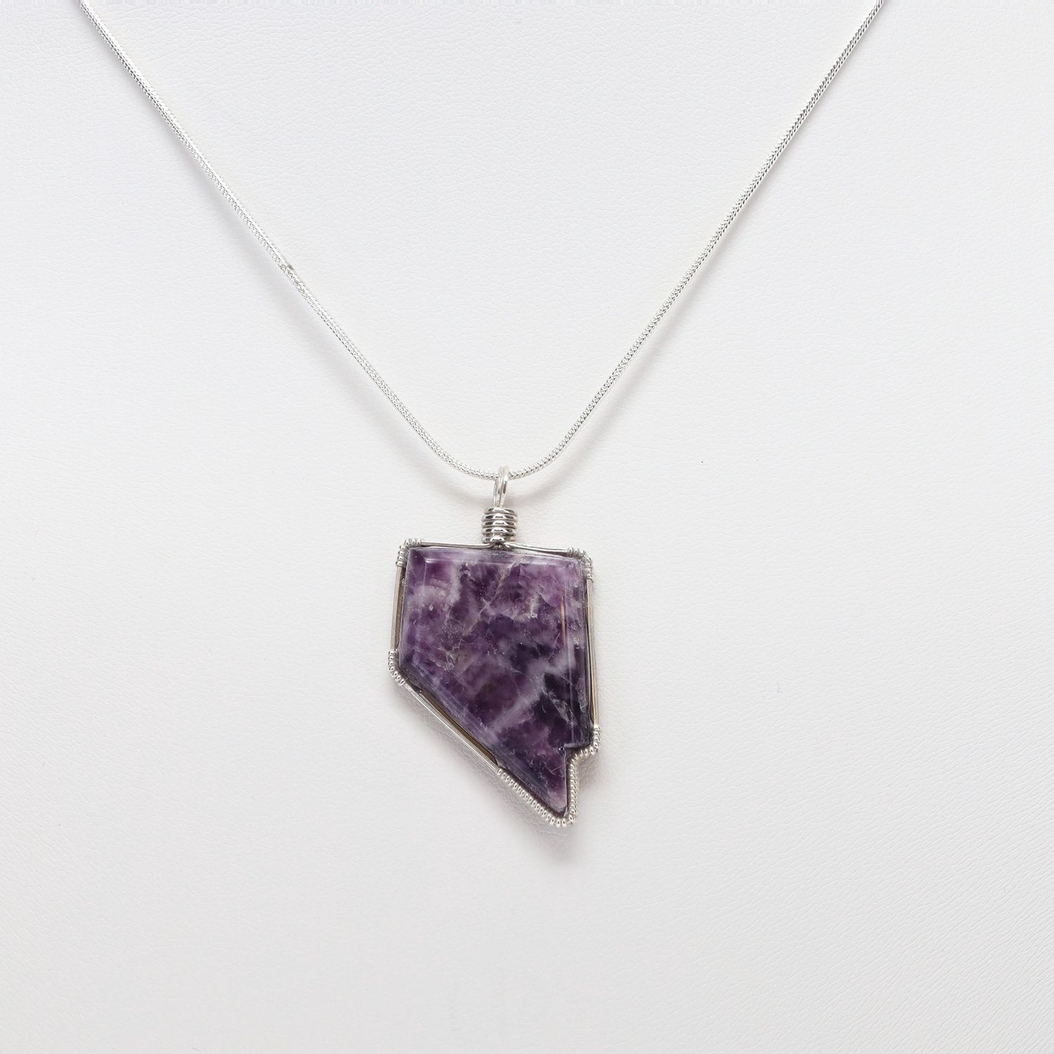 Nevada Shaped Necklace | Chevron Amethyst