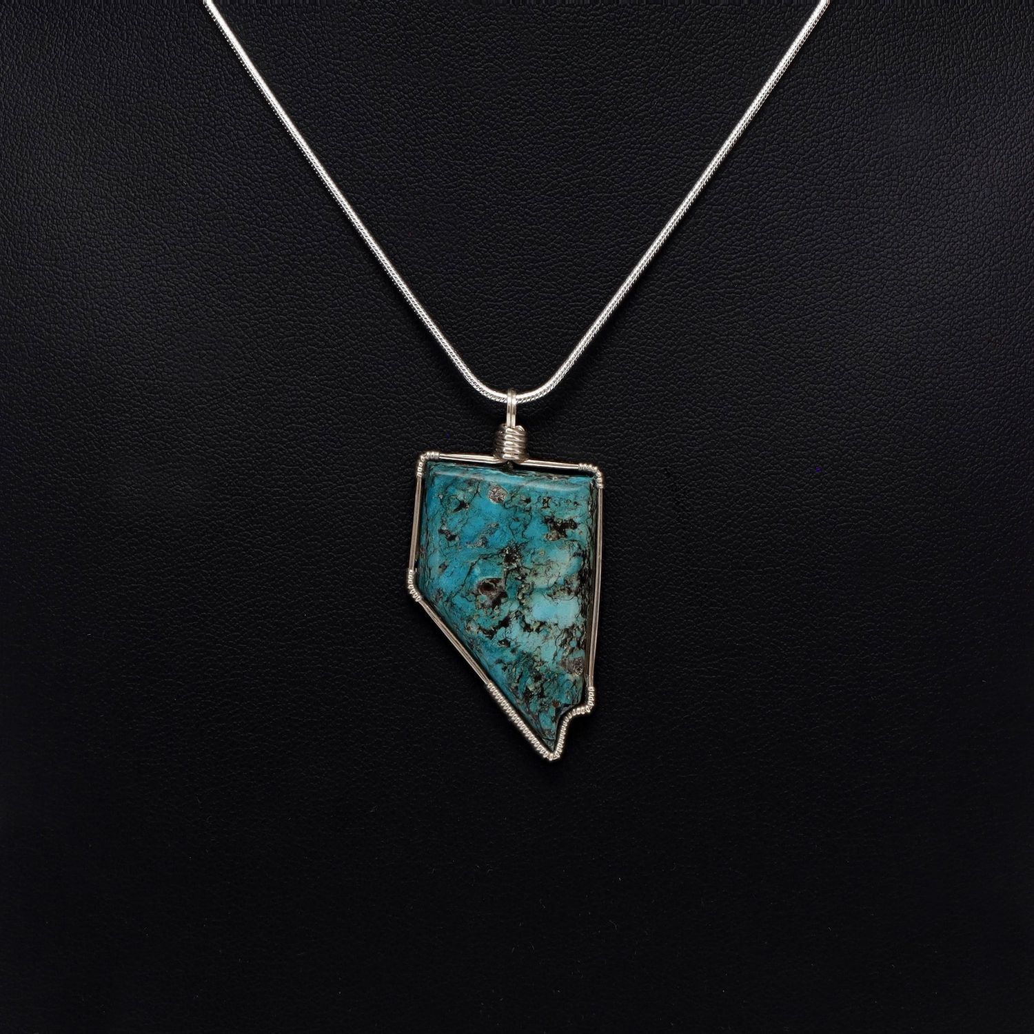 Nevada Turquoise Pendant | Lander County