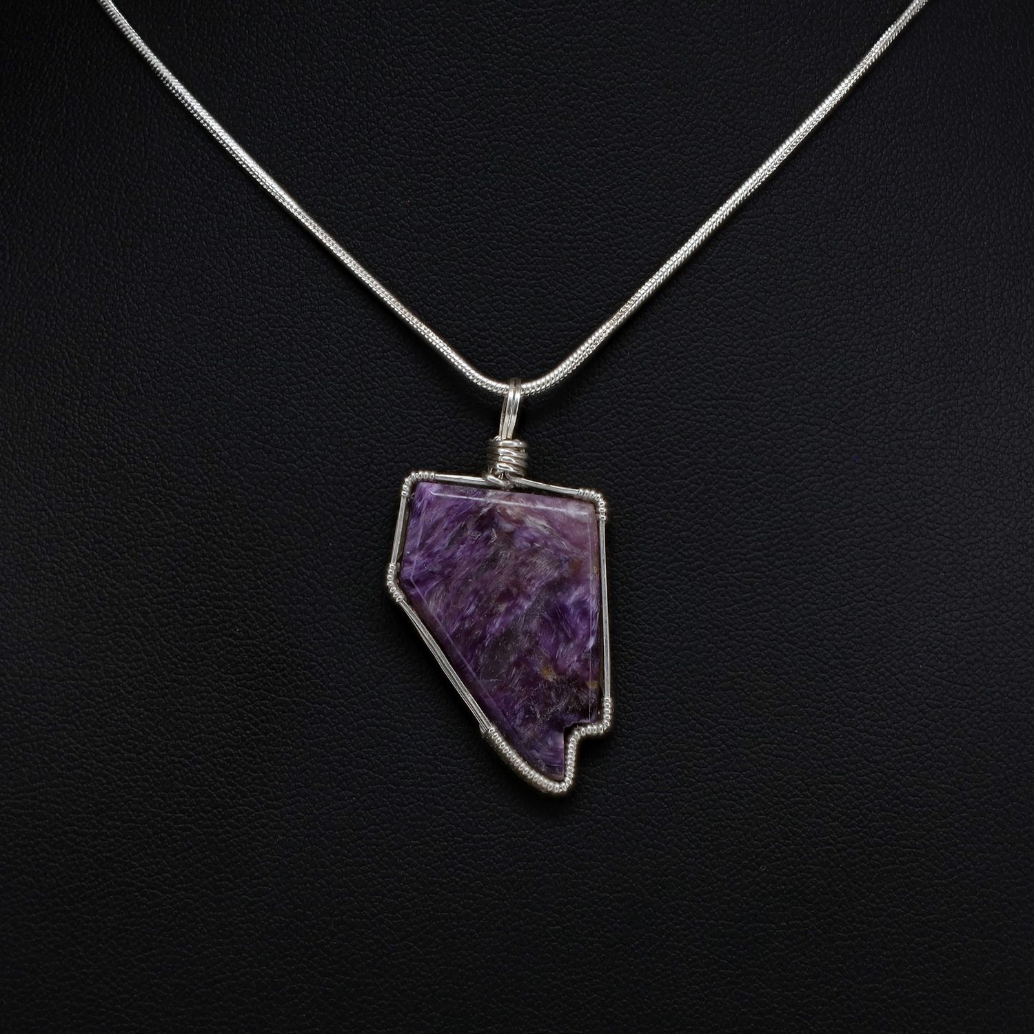 Charoite Pendant | 18" Chain