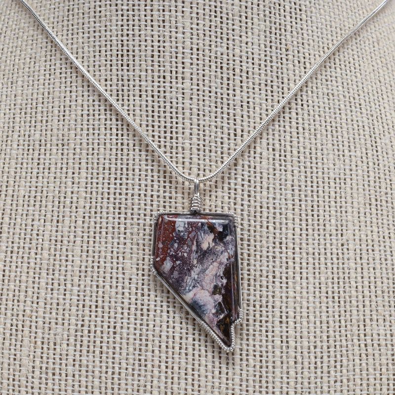 Indian Blanket Jasper | 18" Chain