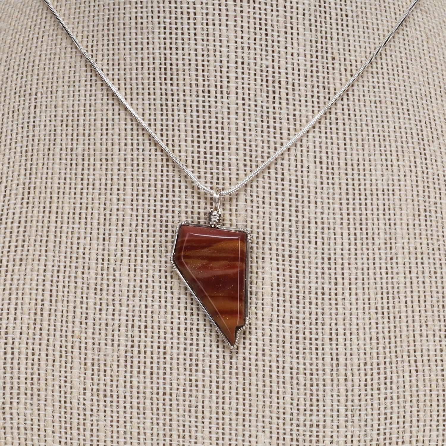 Rhyolite Pendant | 18" Chain