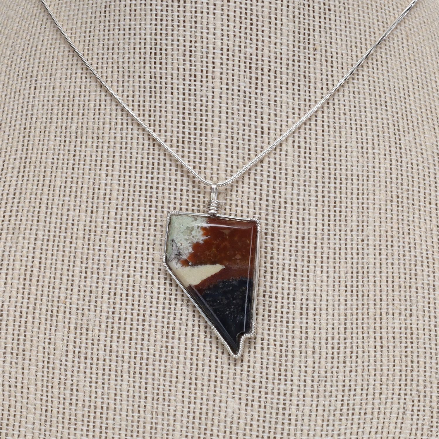 Jasper Necklace | 18" Chain