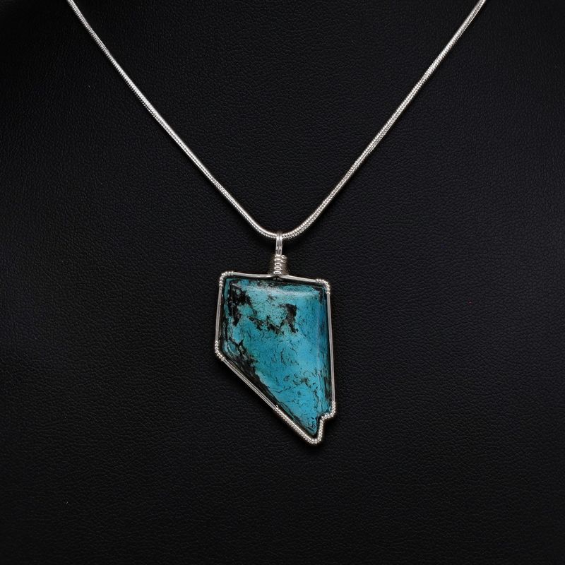 Lander Co. Turquoise Pendant | 18" Chain