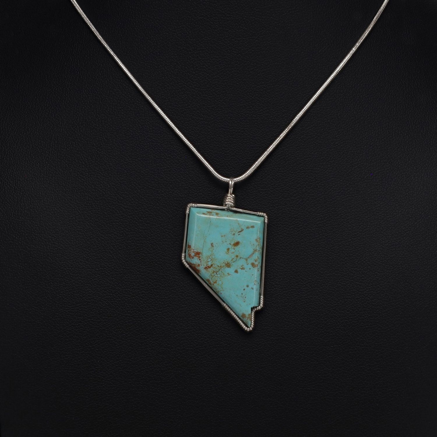 Eureka Co. Turquoise Pendant | 18" Chain