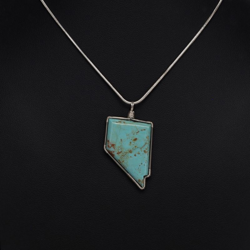 Eureka Co. Turquoise Pendant | 18" Chain