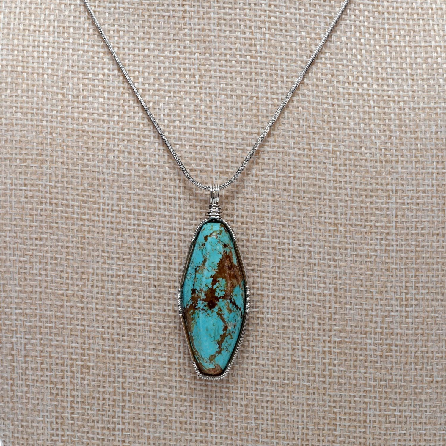 Turquoise Necklace | 18" Chain