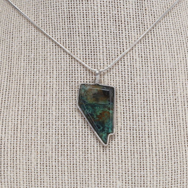 Lone Mt. Turquoise Pendant | 18" Chain