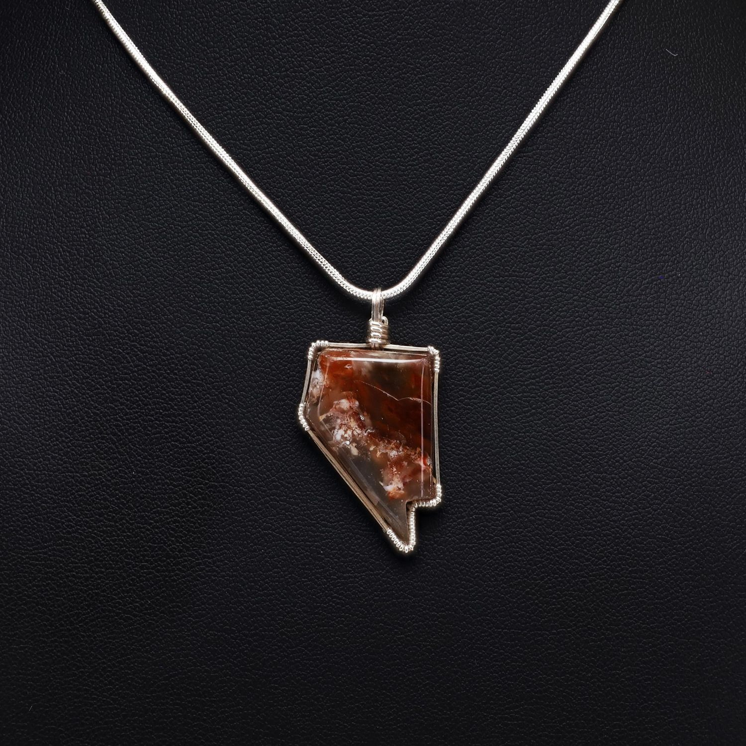 Nevada Shaped Pendant | Dendritic Agate