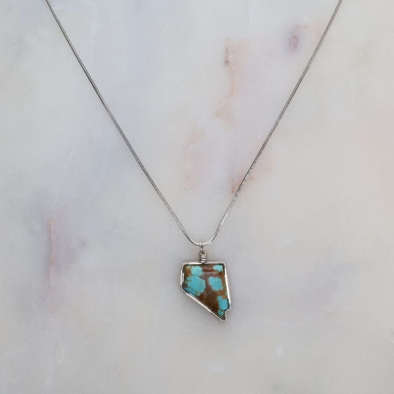 Nevada Turquoise Pendant - No. 8 Mine